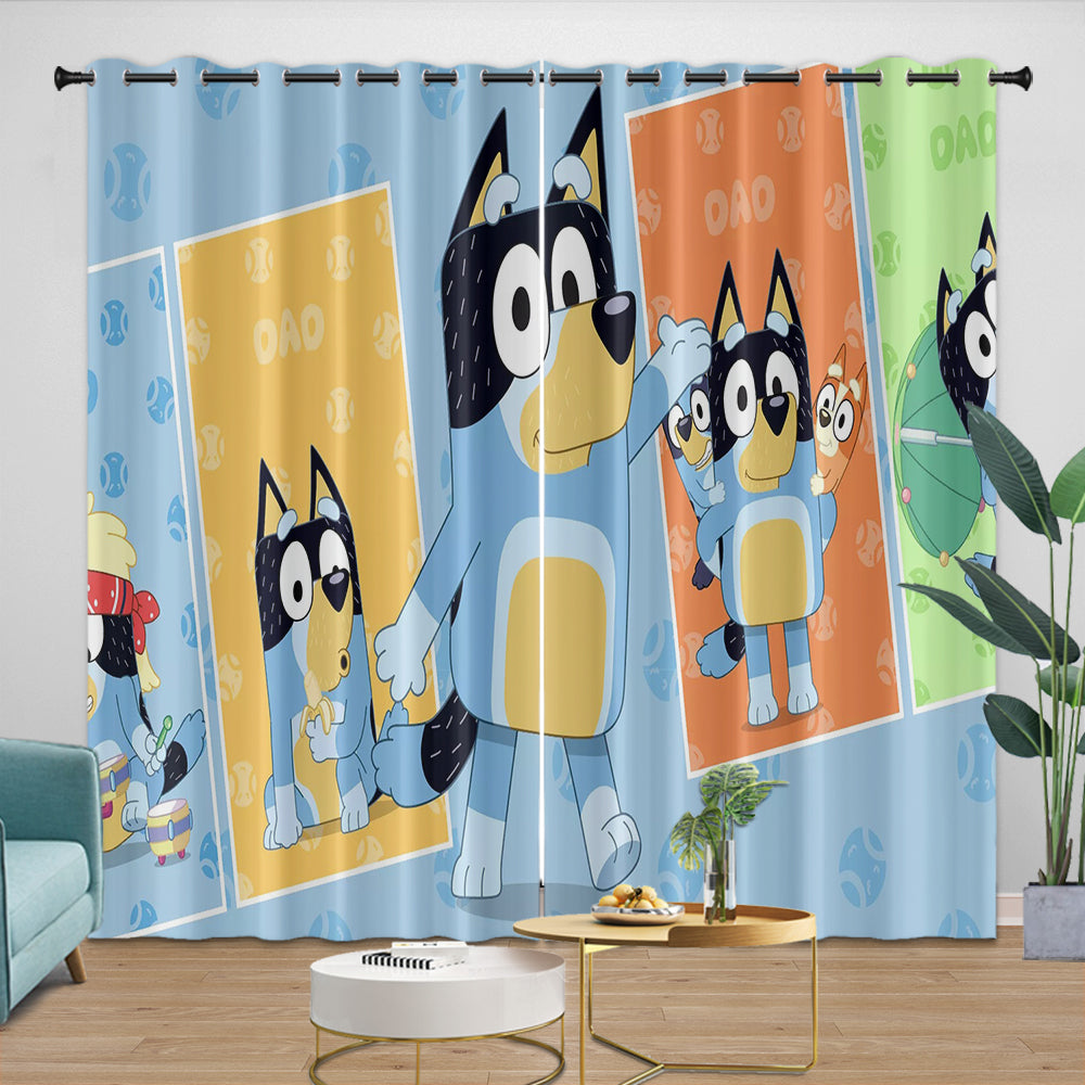 Kids Room Decoration Bluey Curtains Blackout Window Drapes (ONLINE ORDER ONLY)