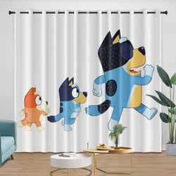 Kids Room Decoration Bluey Curtains Pattern Blackout Window Drapes (ONLINE ORDER ONLY)