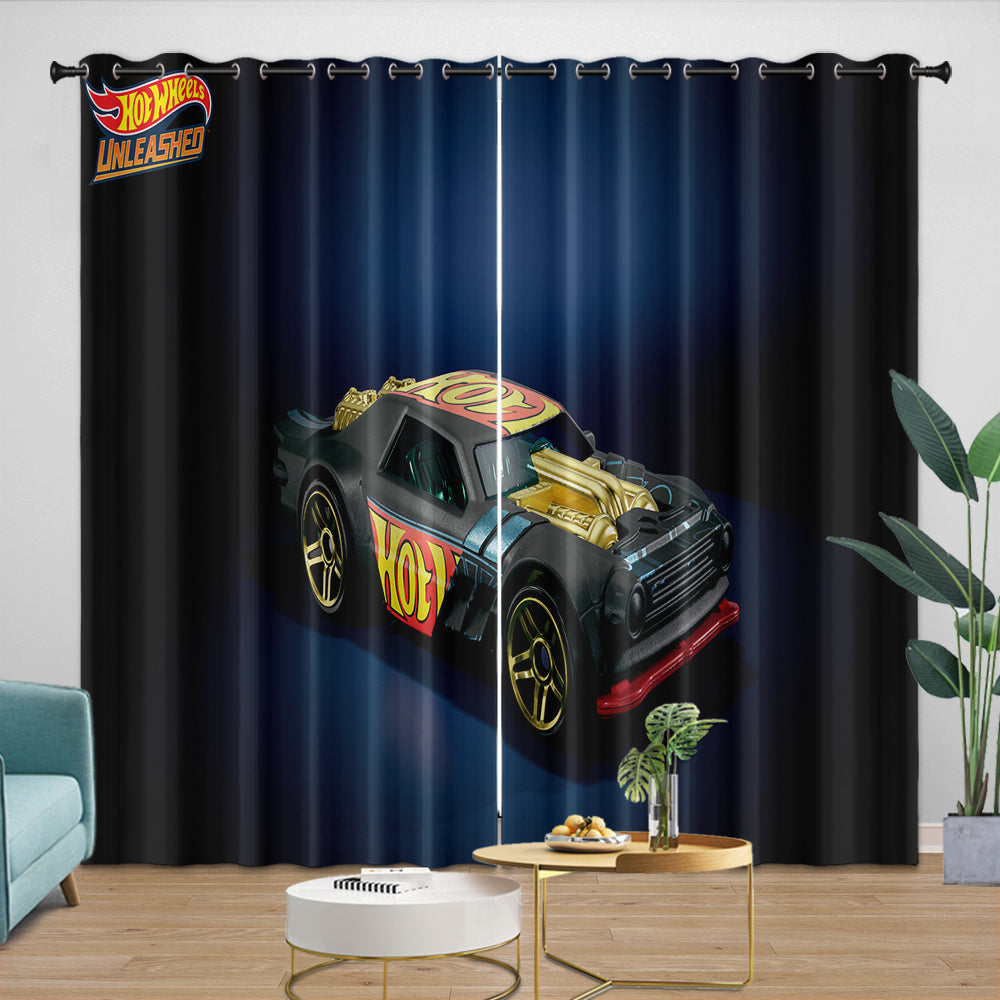 Kids Room Hot Wheels Curtains Blackout Window Drapes (ONLINE ORDER ONLY)