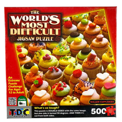 Killer Cupcakes 500 Piece Double-Sided Jigsaw Puzzle TDC