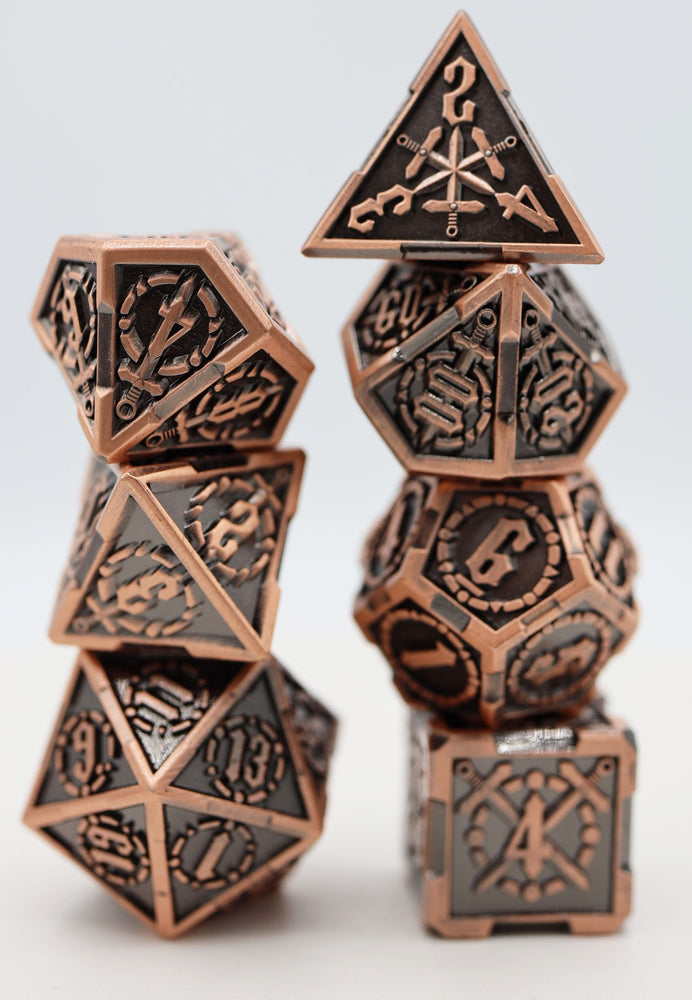 Crossed Swords: King Arthur's Sword - Metal RPG Dice Set (ONLINE ORDER ONLY)