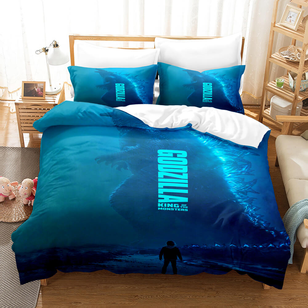 King Kong vs Godzilla Pattern Bedding Set Quilt Covers (Online Order Only)