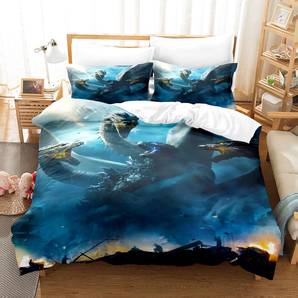 King Kong vs Godzilla Bedding Set Quilt Covers Without Filler (Online Order Only)