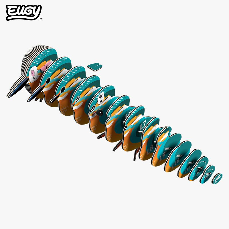Kingfisher 3D Cardboard Model Kit Eugy (ONLINE ORDER ONLY)