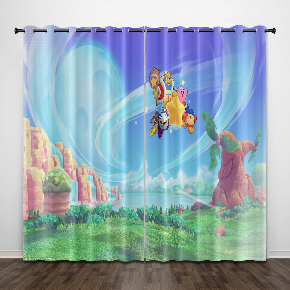 Kirby Curtains Pattern Blackout Window Drapes (Online Order Only)