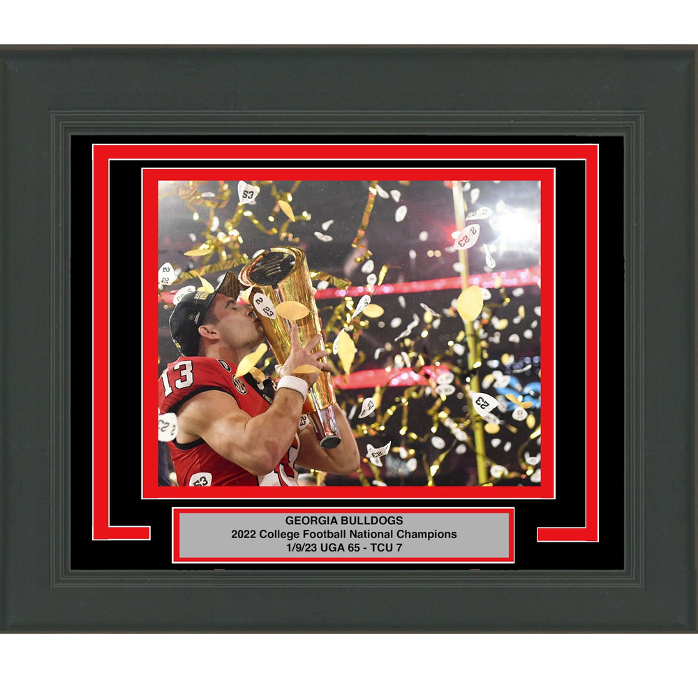 Framed Stetson Bennett University of Georgia 2022 National Champions 8x10 NCAA Football Photo (ONLINE ORDER ONLY)