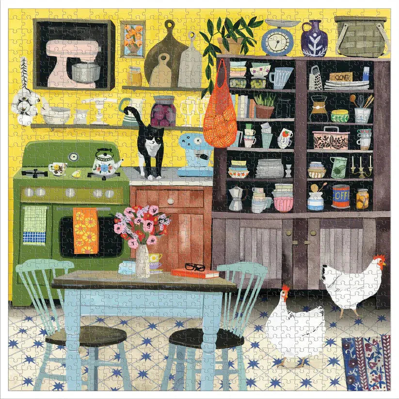 Kitchen Chickens 1000 Piece Jigsaw Puzzle eeBoo (ONLINE ORDER ONLY)