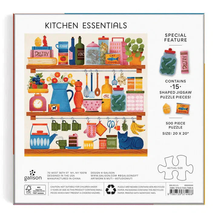 Kitchen Essentials 500 Piece Jigsaw Puzzle Galison (ONLINE ORDER ONLY)