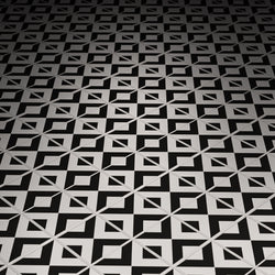 Black & White Kitchen / Diner Flooring - B3 Customs® Printed 2x2 Tile (Online Order Only)