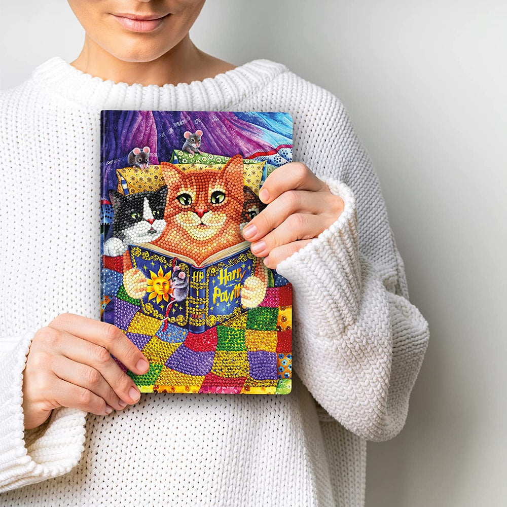 Kitty Bedtime Stories Crystal Art Notebook Kit Craft Buddy (ONLINE ORDER ONLY)