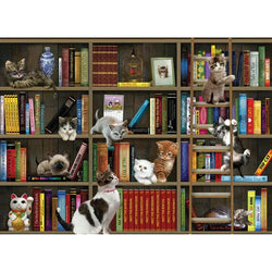 Kitty Librarians 1000 Piece Jigsaw Puzzle Cobble Hill (ONLINE ORDER ONLY)