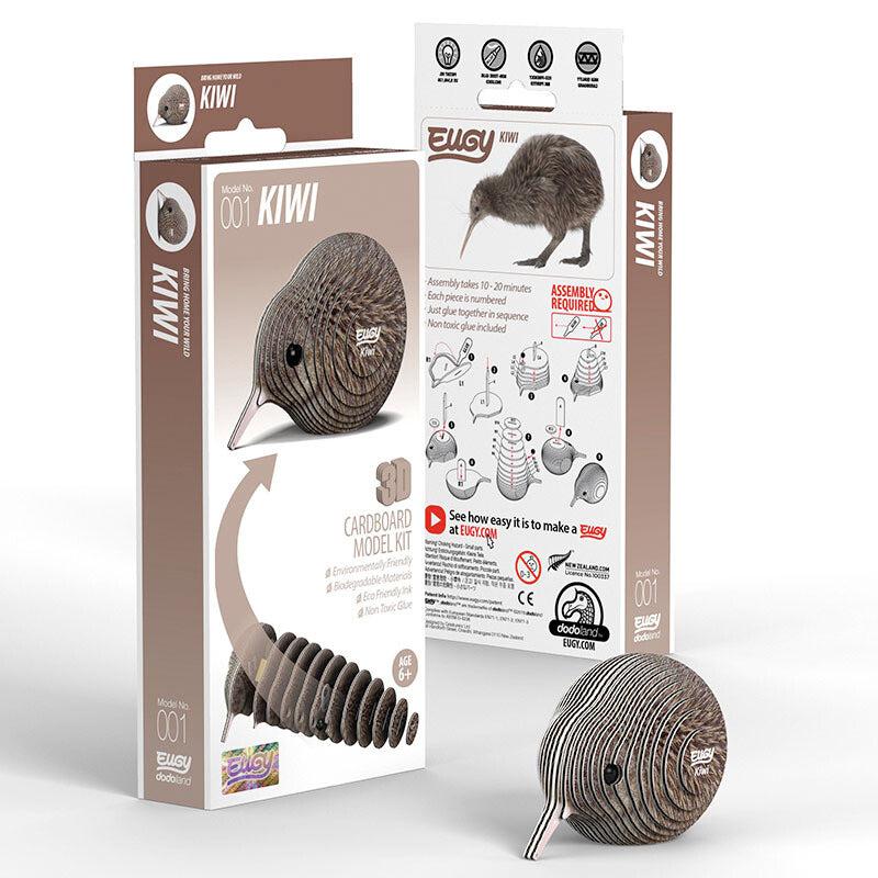 Kiwi 3D Cardboard Model Kit Eugy (ONLINE ORDER ONLY)