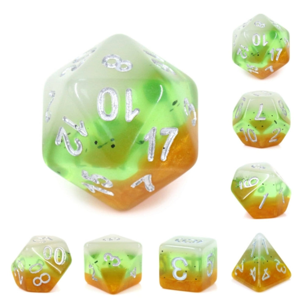 Kiwi Fruit RPG Dice Set (ONLINE ORDER ONLY)