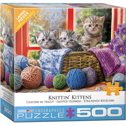 Knittin' Kittens 500 Piece Jigsaw Puzzle Eurographics (ONLINE ORDER ONLY)