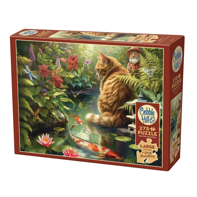 Koi Cat 275 Large Piece Jigsaw Puzzle Cobble Hill (ONLINE ORDER ONLY)