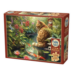 Koi Cat 275 Large Piece Jigsaw Puzzle Cobble Hill (ONLINE ORDER ONLY)