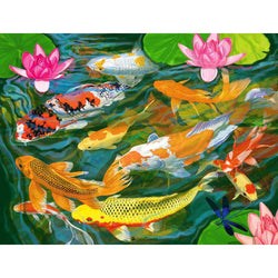 Koi Pond 1000 Piece Jigsaw Puzzle Springbok (ONLINE ORDER ONLY)