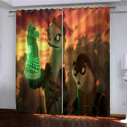 Kung Fu Panda The Dragon Knight Curtains Blackout Window Drapes (Online Order Only)
