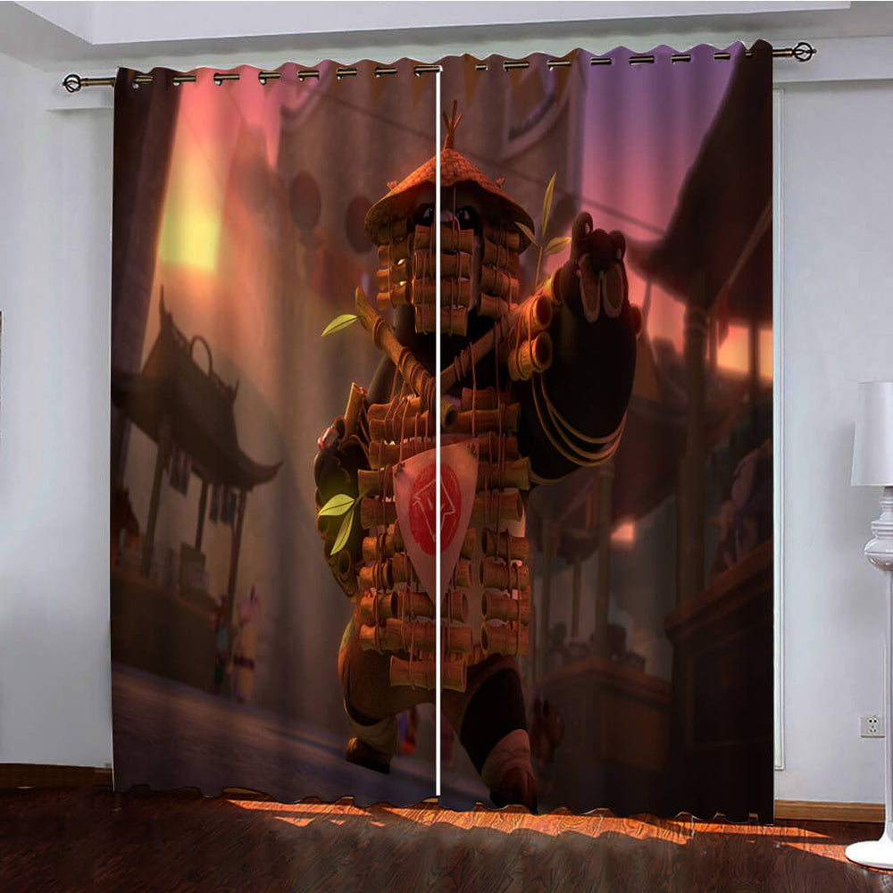 Kung Fu Panda The Dragon Knight Curtains Blackout Window Drapes (Online Order Only)