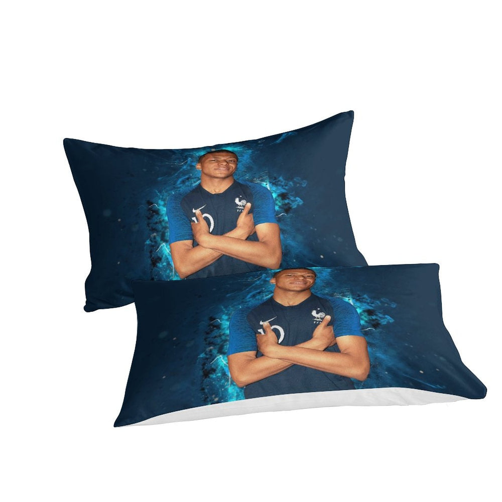 Kylian Mbappé Pattern Bedding Set Quilt Cover Without Filler (Online Order Only)