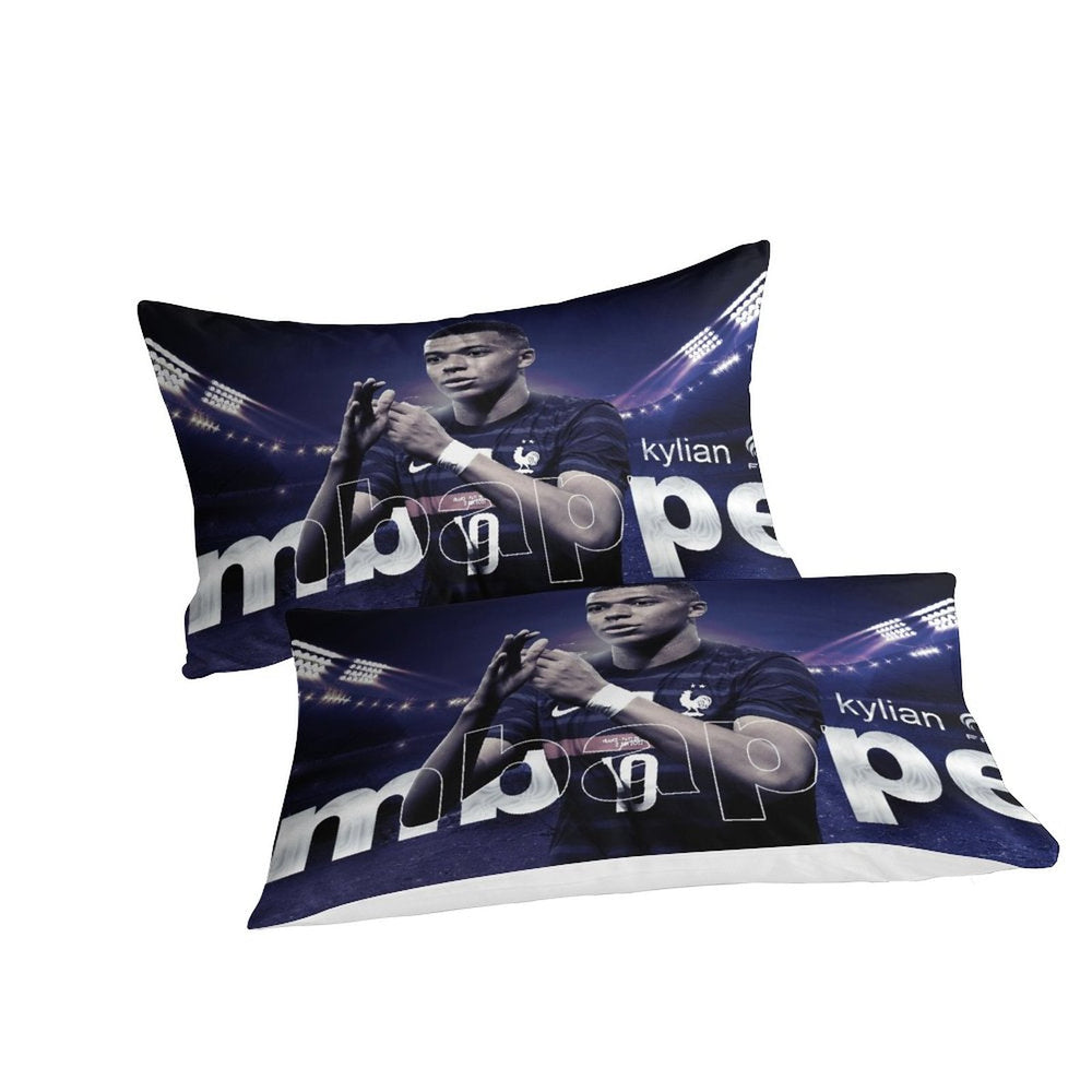 Kylian Mbappé Pattern Bedding Set Quilt Cover Without Filler (Online Order Only)