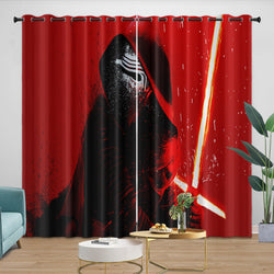 Kylo Ren Curtains Pattern Blackout Window Drapes (ONLINE ORDER ONLY)