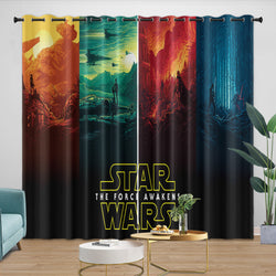 Kylo Ren Curtains Pattern Blackout Window Drapes (ONLINE ORDER ONLY)