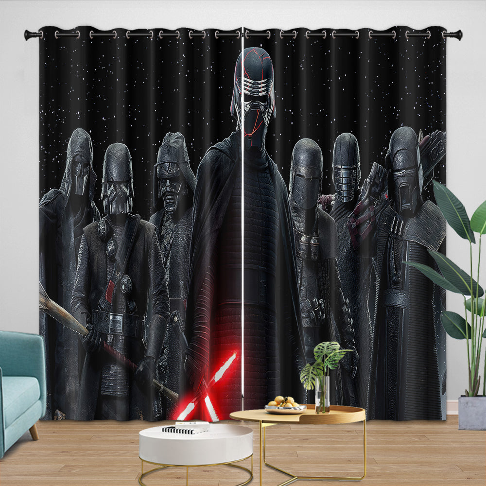 Kylo Ren Curtains Pattern Blackout Window Drapes (ONLINE ORDER ONLY)