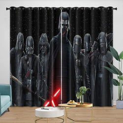 Kylo Ren Curtains Pattern Blackout Window Drapes (ONLINE ORDER ONLY)