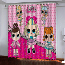 L.O.L Surprise Pattern Curtains Blackout Window Drapes (Online Order Only)