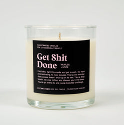 Get Shit Done Glass Candle (ONLINE ORDER ONLY)