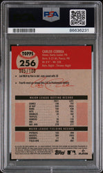2022 TOPPS CHROME PLATINUM CARLOS CORREA RED ATOMIC REF 256 PSA 10 (Online Order Only)