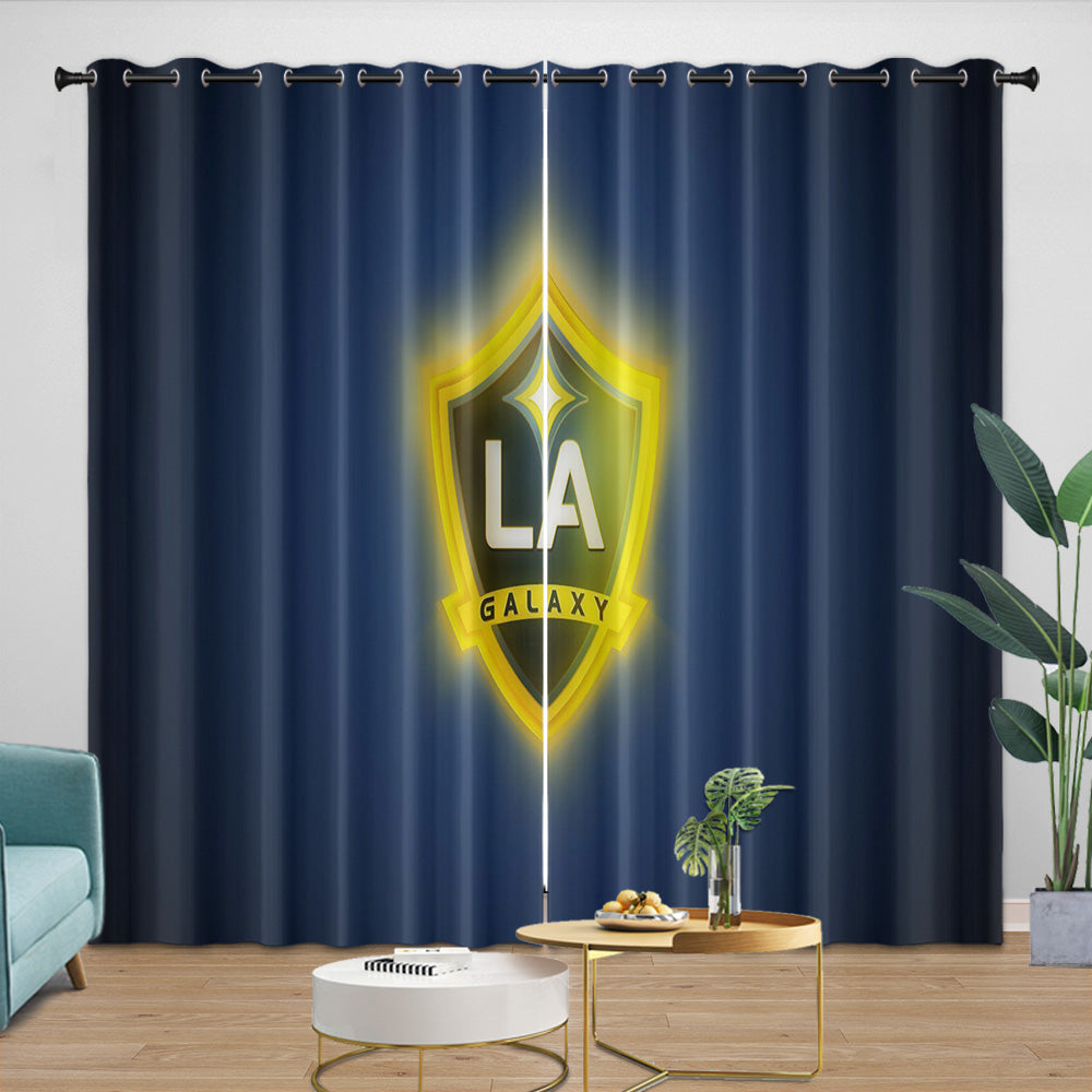 LA Galaxy Curtains Blackout Window Drapes Room Decoration (Online Order Only)