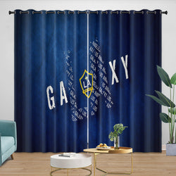 LA Galaxy Curtains Blackout Window Drapes Room Decoration (Online Order Only)