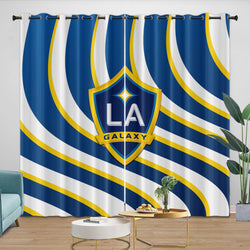 LA Galaxy Curtains Blackout Window Drapes Room Decoration (Online Order Only)