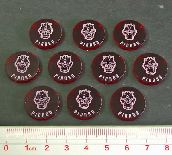 LAOTS360TRD Disposable Heroes Pinned Tokens (10) Litko (ONLINE ORDER ONLY)