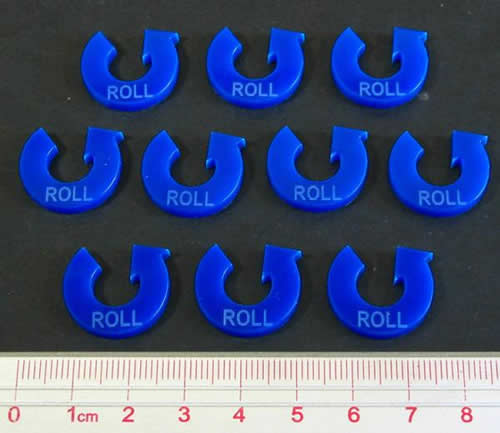 LAOTS372BLU Roll Maneuver Game Tokens Blue (10) Litko (ONLINE ORDER ONLY)