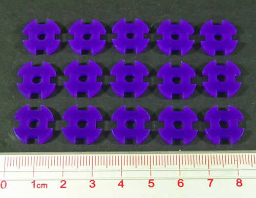 LAOTS391PPL Net Hacker Tracking Game Tokens Purple (15) (ONLINE ORDER ONLY)