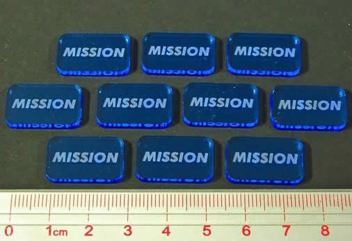 LAOTS511FBL Space Wing Mission Tokens (10) Litko Game Accessories (ONLINE ORDER ONLY)