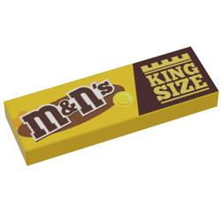 M&N's (Peanut) Candy (King Size) - B3 Customs® Printed 1x3 Tile (Online Order Only)