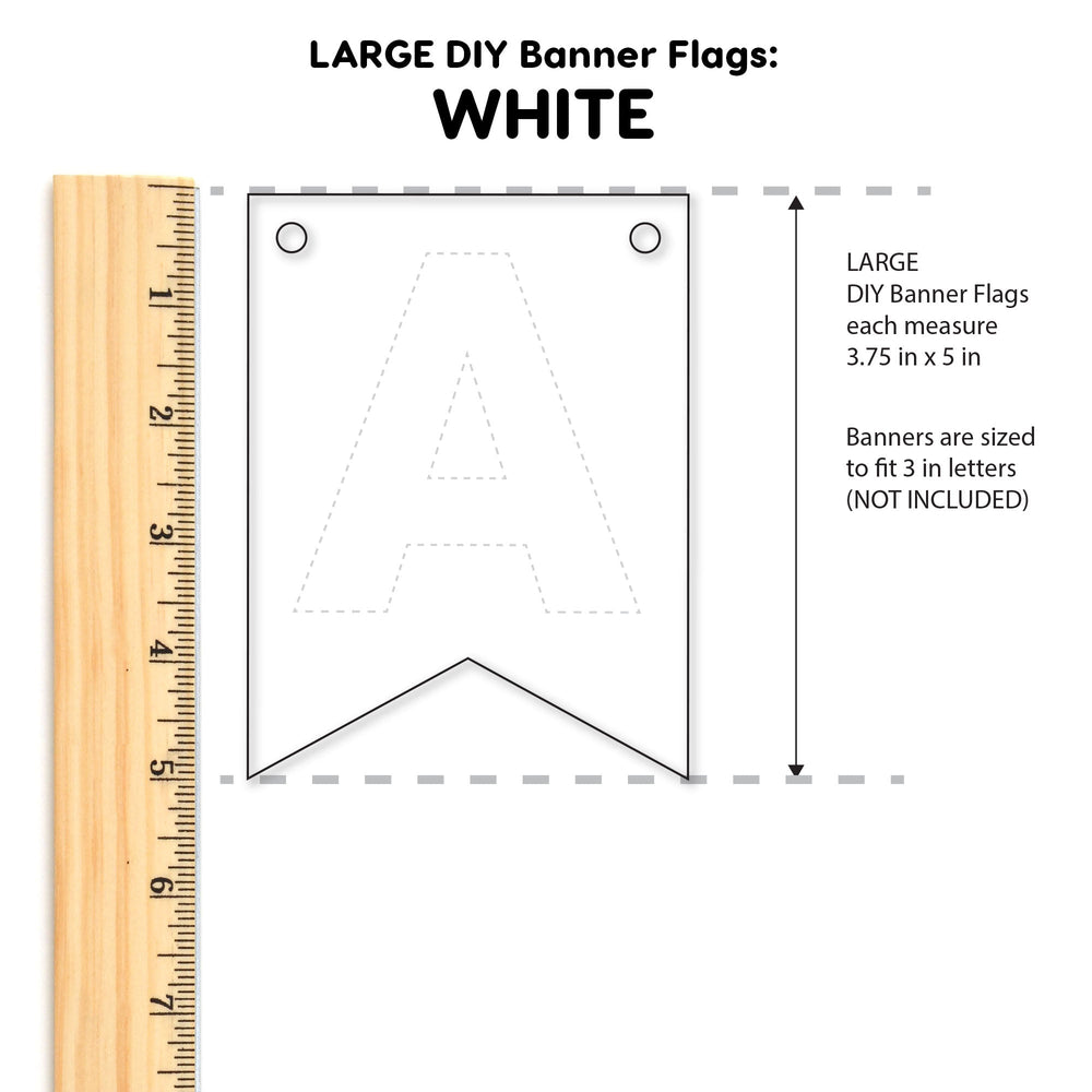 Large DIY Banner Flags (ONLINE ORDER ONLY)