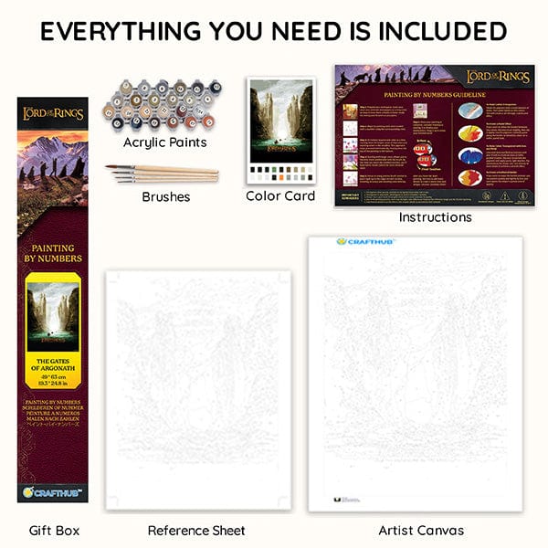 The Gates of Argonath - Paint By Numbers Kit (ONLINE ORDER ONLY)