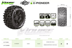 Louise RC MFT X-Pioneer Monster Truck Belted Tires Mounted 24mm Hex Arrma Kraton 8S (2) LT3296BM (ONLINE ORDER ONLY)