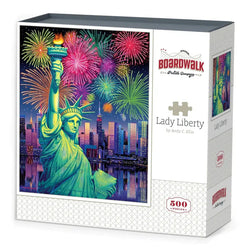 Lady Liberty 500 Piece Jigsaw Puzzle Boardwalk (ONLINE ORDER ONLY)
