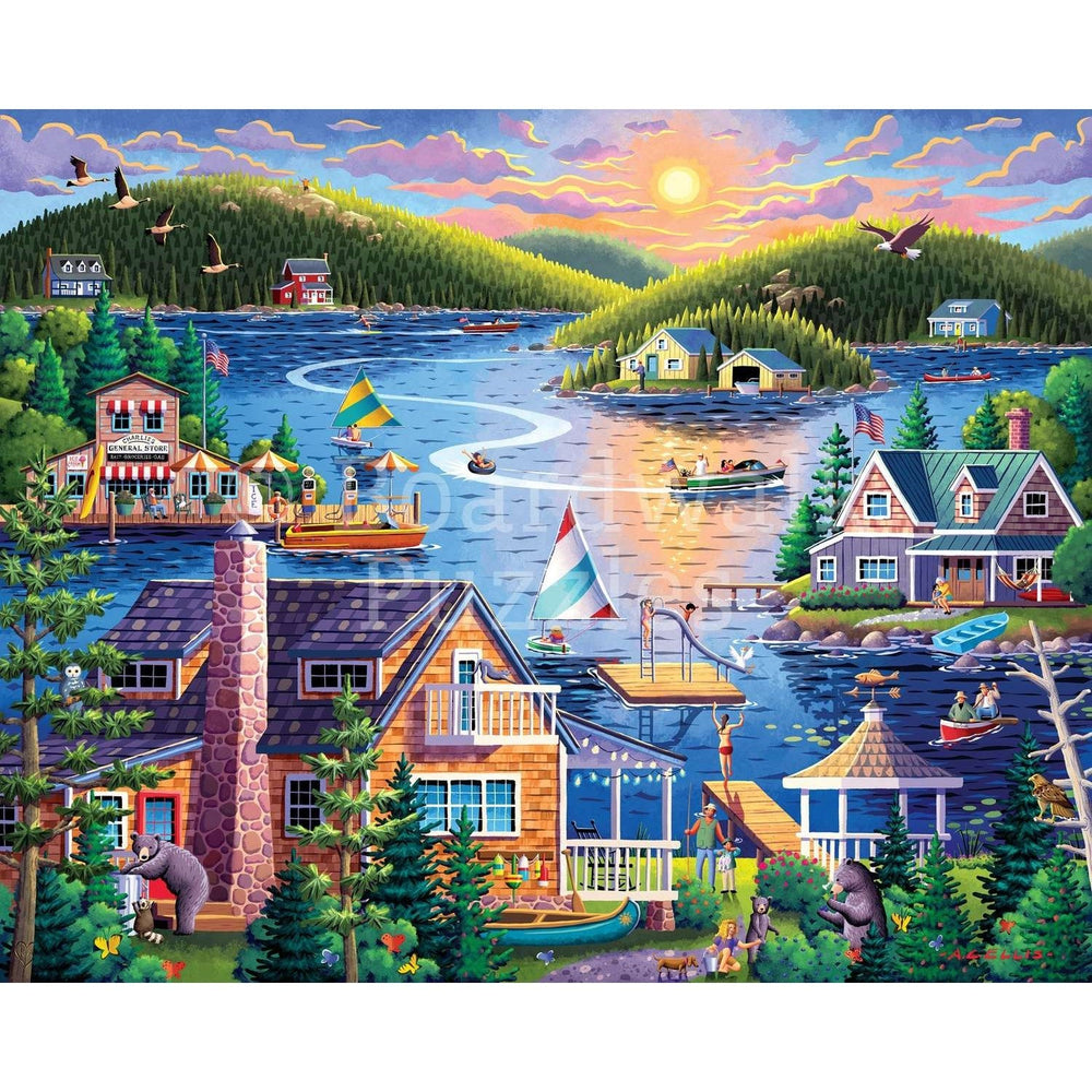 Lake House 1000 Piece Jigsaw Puzzle Boardwalk (ONLINE ORDER ONLY)