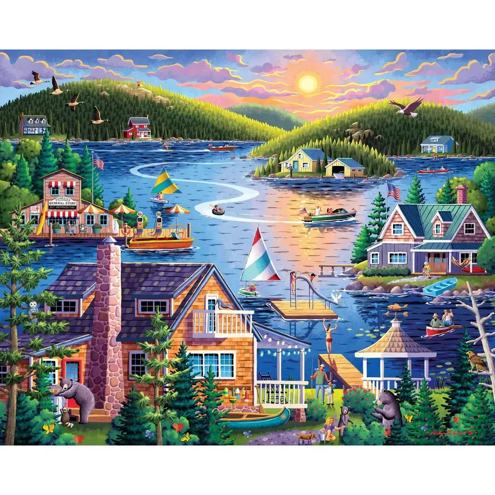 Lake House 210 Piece Jigsaw Puzzle Boardwalk (ONLINE ORDER ONLY)