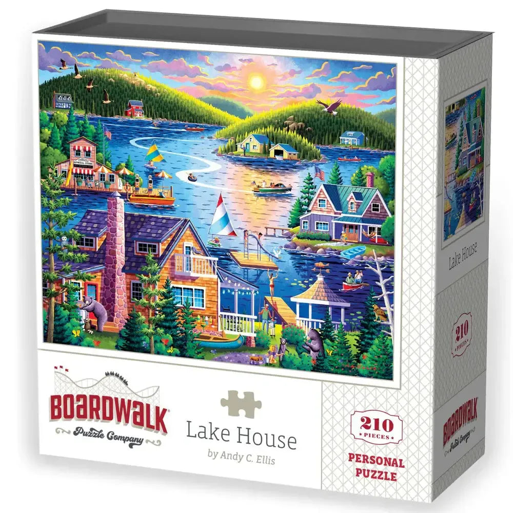 Lake House 210 Piece Jigsaw Puzzle Boardwalk (ONLINE ORDER ONLY)