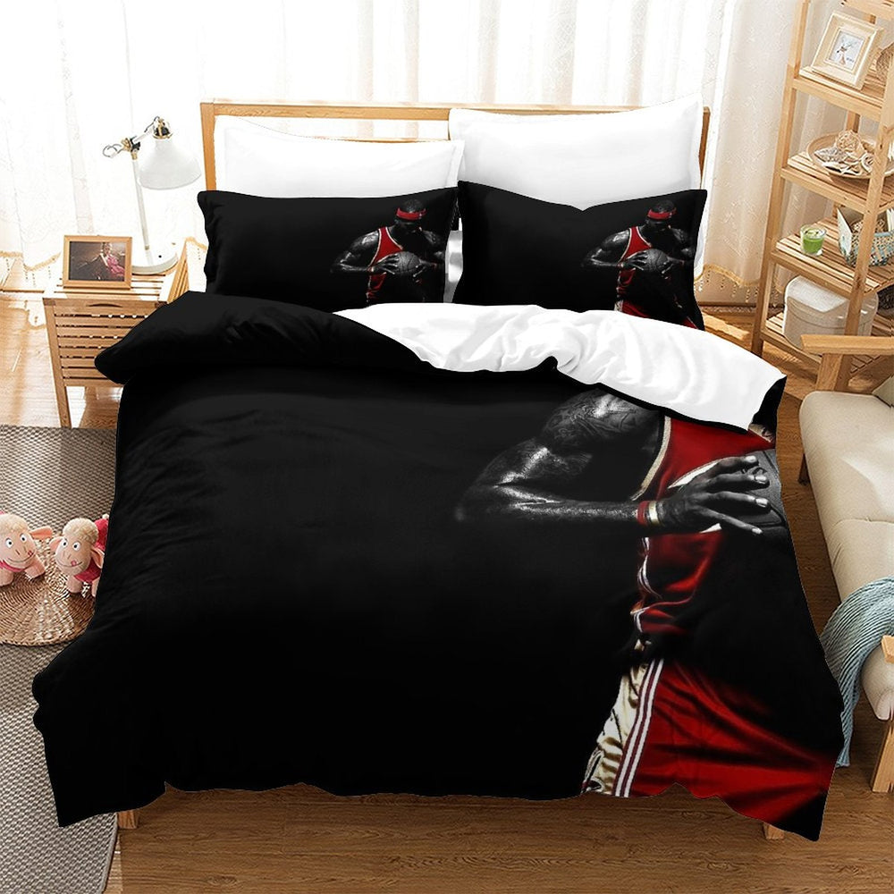 Lakers LeBron Raymone James Bedding Set Pattern Quilt Duvet Cover (Online Order Only)