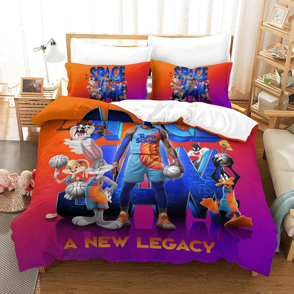 Lakers LeBron Raymone James Bedding Set Pattern Quilt Duvet Cover (Online Order Only)