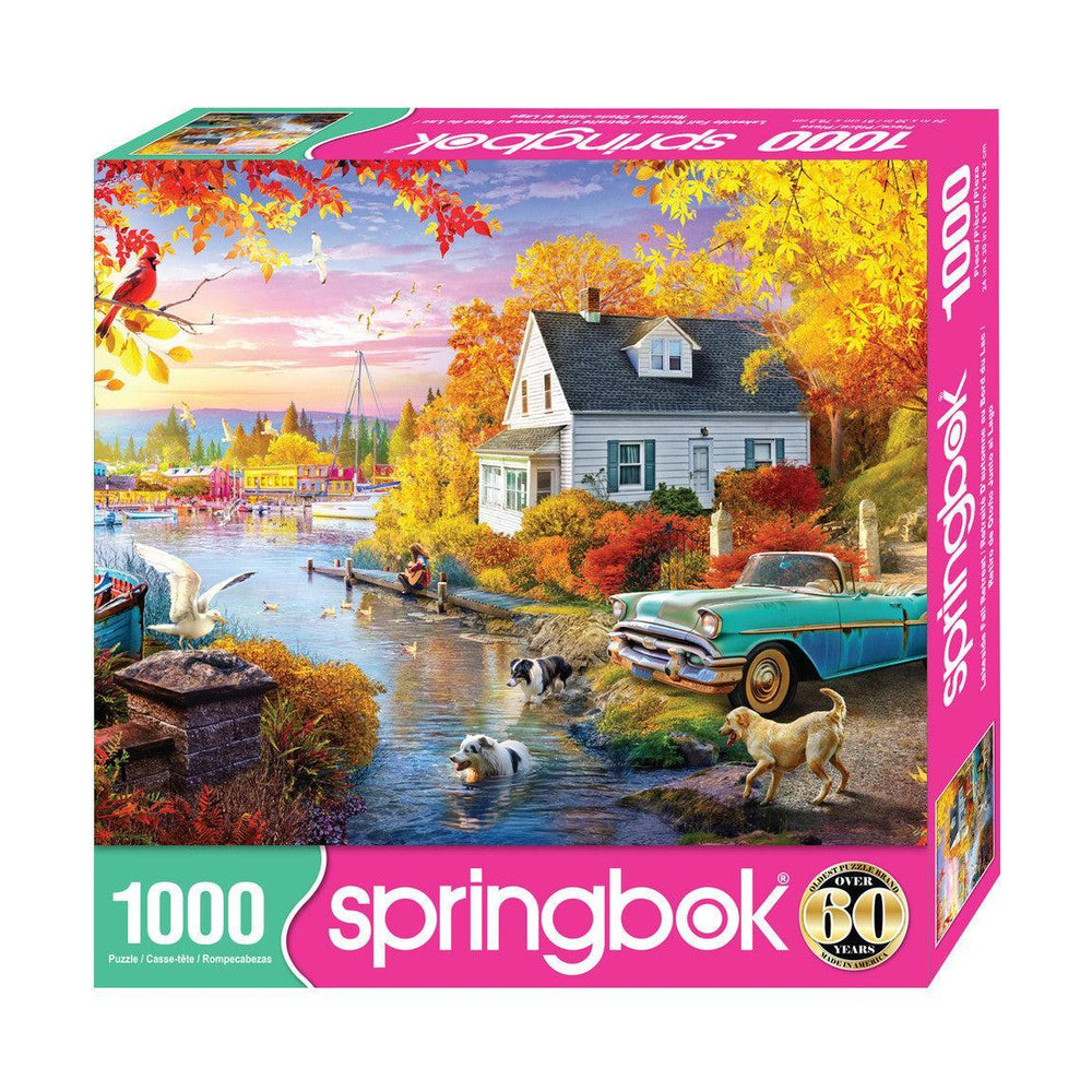 Lakeside Fall Retreat 1000 Piece Jigsaw Puzzle Springbok